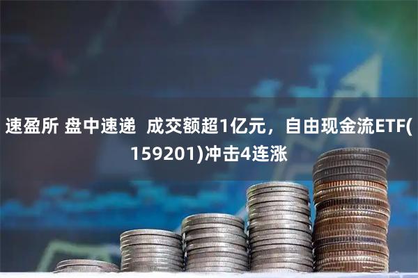 速盈所 盘中速递  成交额超1亿元，自由现金流ETF(159201)冲击4连涨